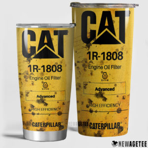 CAT 1R-1808 Oil Filter Skinny Tumbler Stainless Steel 20oz 30oz