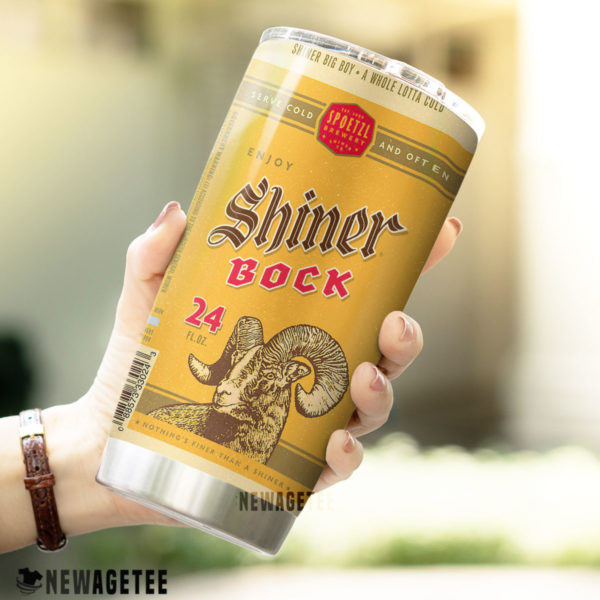 Shiner Bock Beer Skinny Tumbler 20oz 30oz