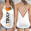 TRULY Can Lime Hard Seltzer Costume Criss Cross Tank Top