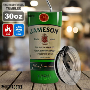 Jameson Triple Distilled Irish Whiskey Skinny Tumbler 30oz 20oz