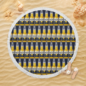 Corona Extra Beer Round Beach Towel