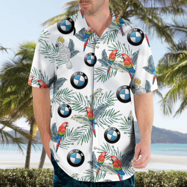 BMW Hawaiian Shirt, Beach Shorts for Men