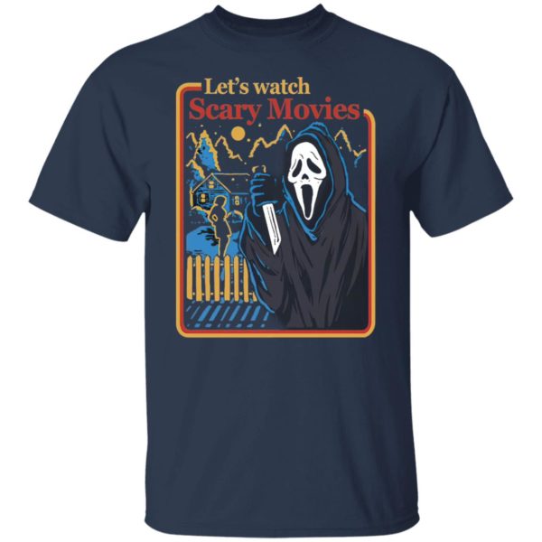 Lets Watch Scary Movies Scream Halloween Horror Movie Shirt