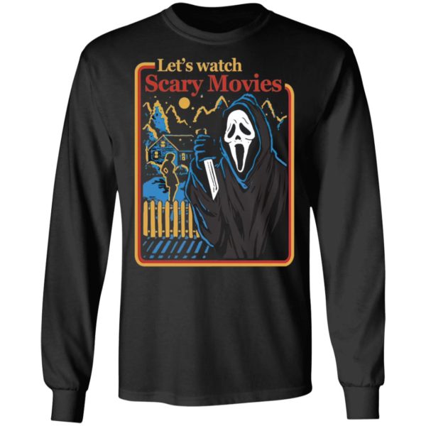 Lets Watch Scary Movies Scream Halloween Horror Movie Shirt