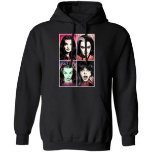 Scream Queens Morticia Addams Lily Munster Vampira Elvira Dark Horror Gothic Halloween T-Shirt