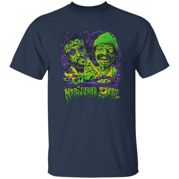 Cheech and Chong Marijuana Zombie Weed Cannabis Funny T-Shirt