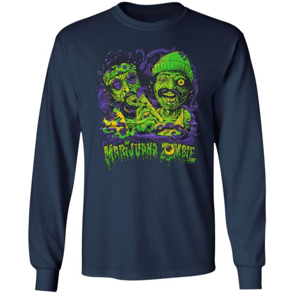 Cheech and Chong Marijuana Zombie Weed Cannabis Funny T-Shirt