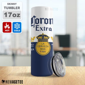 Corona Extra Beer Made in Mexico Skinny Tumbler Stainless Steel 20oz 30oz