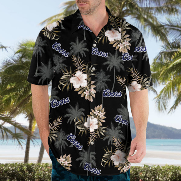 COORS beer Hawaiian Shirt, Beach Shorts for Men