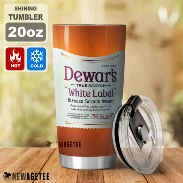 Dewar’s Scotch Whiskey White Label Skinny Tumbler 20oz 30oz