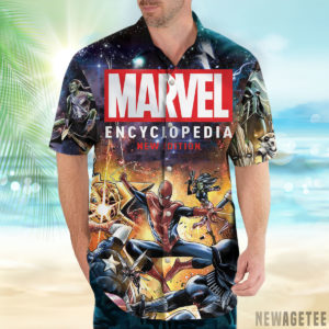 Marvel Encyclopedia New Edition Hawaiian Shirt, Beach Shorts