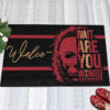 Michael Myers Social Distancing And Wearing A Mask In Public Since 1978 Halloween Doormat