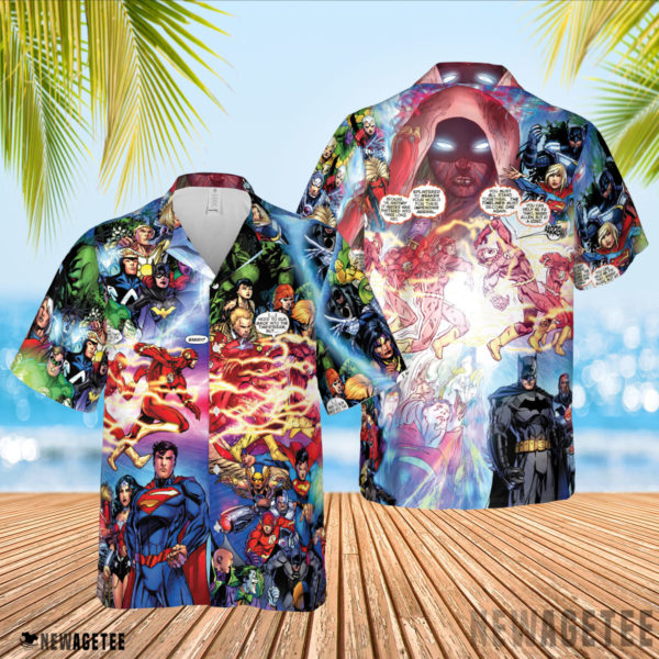 Flash And Pandora Merging Worlds Prime Earth Pandora DC Hawaiian Shirt, Beach Shorts