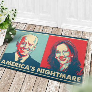 4 Decor Outdoor Doormat Americas Nightmare Joe Biden Kamala Harris Indoor Doormat