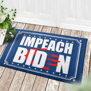 4 Decor Outdoor Doormat Anti Biden Blood On His Hands Bloody Hand Impeach Biden Indoor Doormat