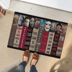 5 Font Door Mat Movie Characters Halloween Horror Decorative Doormat