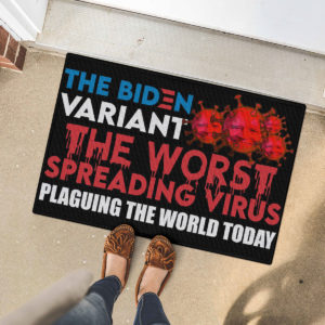 5 Font Door Mat The Biden Variant The Worst Spreading Virus Plaguing The World Today Joe Biden Doormat
