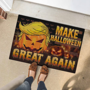 5 Font Door Mat Trumpkin American Make Halloween Great Again Doormat