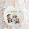 2021 Sucked But Yay Christmas Festive Round Ornament