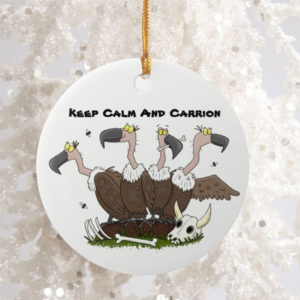 Circle Ornament Funny vultures humour cartoon Round Ornament