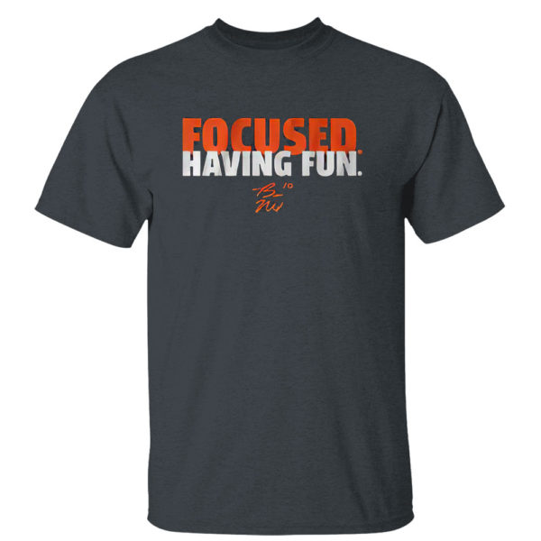 Bo Nix Focused And Having Fun Shirt, Sweetshirt