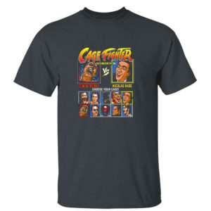 Dark Heather T Shirt Cage Fighter Not The Bees vs Nicolas Rage choose your cage shirt