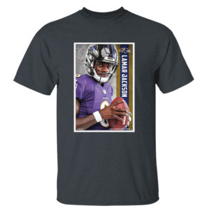 Dark Heather T Shirt Lamar Jackson Baltimore Ravens T Shirt