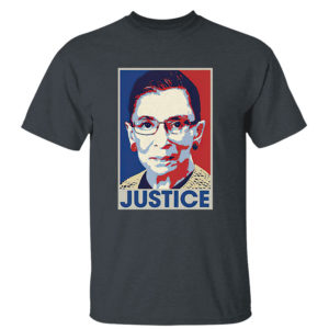 Dark Heather T Shirt Ruth Bader Ginsburg Justice Shirt