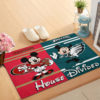 Pittsburgh Steelers vs Arizona Cardinals Mickey And Minnie Teams NFL House Divided Doormat