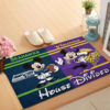 Tampa Bay Buccaneers vs Detroit Lions Mickey And Minnie Teams NFL House Divided Doormat