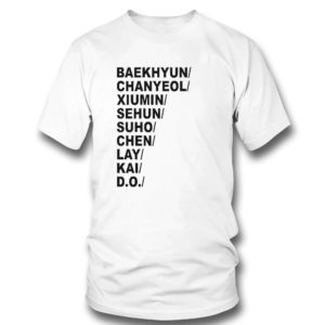 T Shirt Baekhyun Chanyeol Xiumin Sehun Suho Chen Lay Kai D.o T Shirt