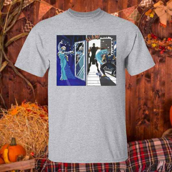 T Shirt Sport grey Disney Cinderella Mortal Kombat blam shirt