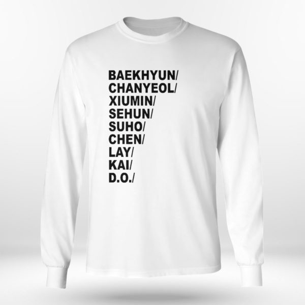 Baekhyun Chanyeol Xiumin Sehun Suho Chen Lay Kai D.o T Shirt