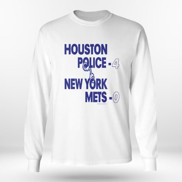 Unisex Longsleeve shirt Houston police 4 new york mets 0 shirt