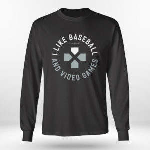 Unisex Longsleeve shirt Rotowear I Like Baseball And Video Game Shirt