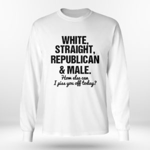 Unisex Longsleeve shirt White Straight Republican And Male Shirt