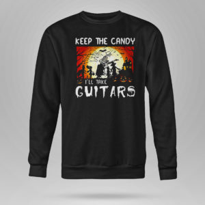 Unisex Sweetshirt Keep The Candy Ill Take Guitars Cruella Deville Costume Shirt