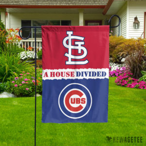 Chicago Cubs vs St. Louis Cardinals House Divided Garden Flag House Baseball Flag