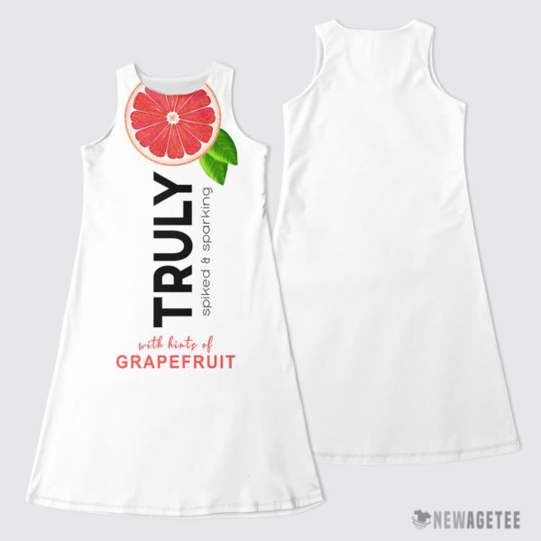 TRULY Can Grapefruit Hard Seltzer Costume Maxi Dress