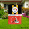 Custom House Divided NFL Garden Flag Football Teams