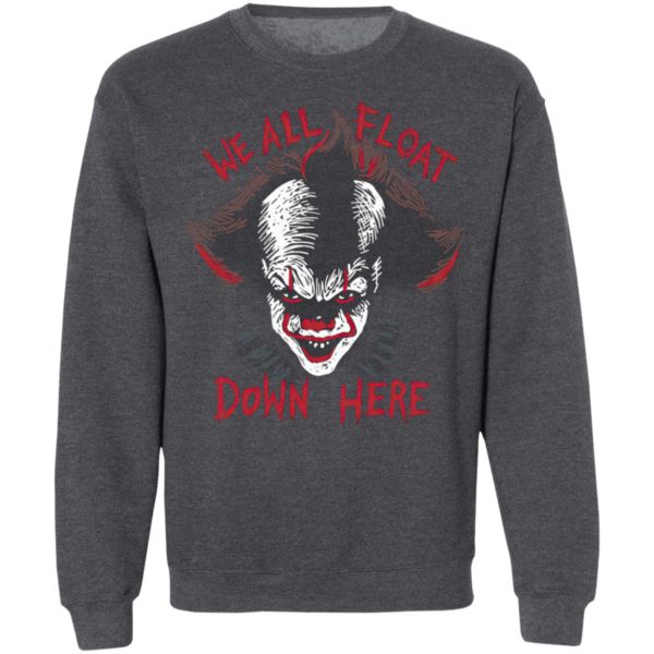 IT PENNYWISE We All Float Down Here Halloween CLOWN T-Shirt