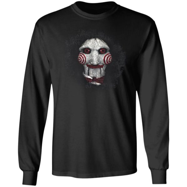 Saw T-Shirt, Mens Jigsaw Mask Halloween Horror Movie Unisex Top Scary