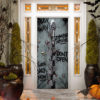 Keep Away Zombie Inside Halloween Door Cover Decorations for Front Door