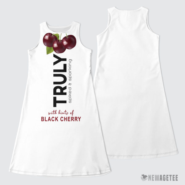 TRULY Can Black Cherry Hard Seltzer Costume Maxi Dress
