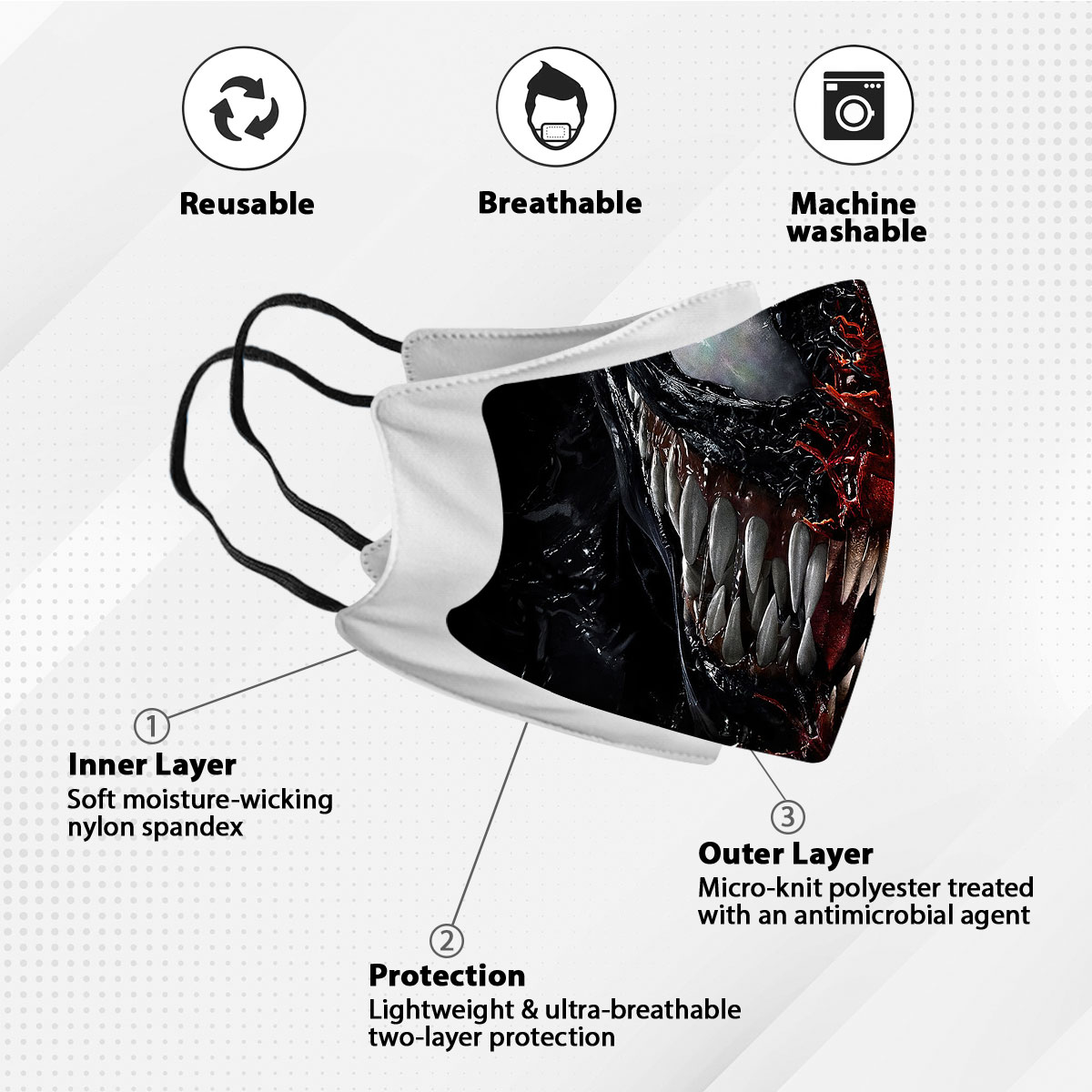 Venom Filter Mask Venom Facemask Venom Anti-pollution