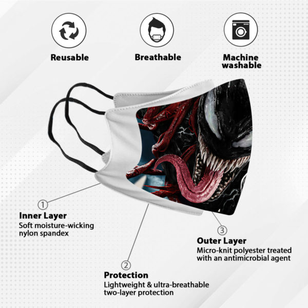Venom Let There Be Carnage Halloween Face Mask