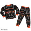 Cleveland Browns Ugly Christmas Raglan Pajamas Set