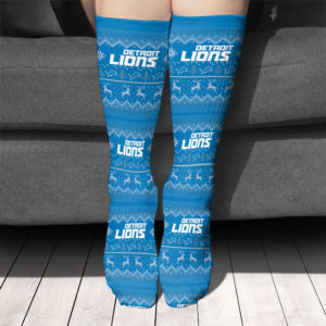 Adult socks Detroit Lions Ugly Pattern Raglan Pajamas Set copy