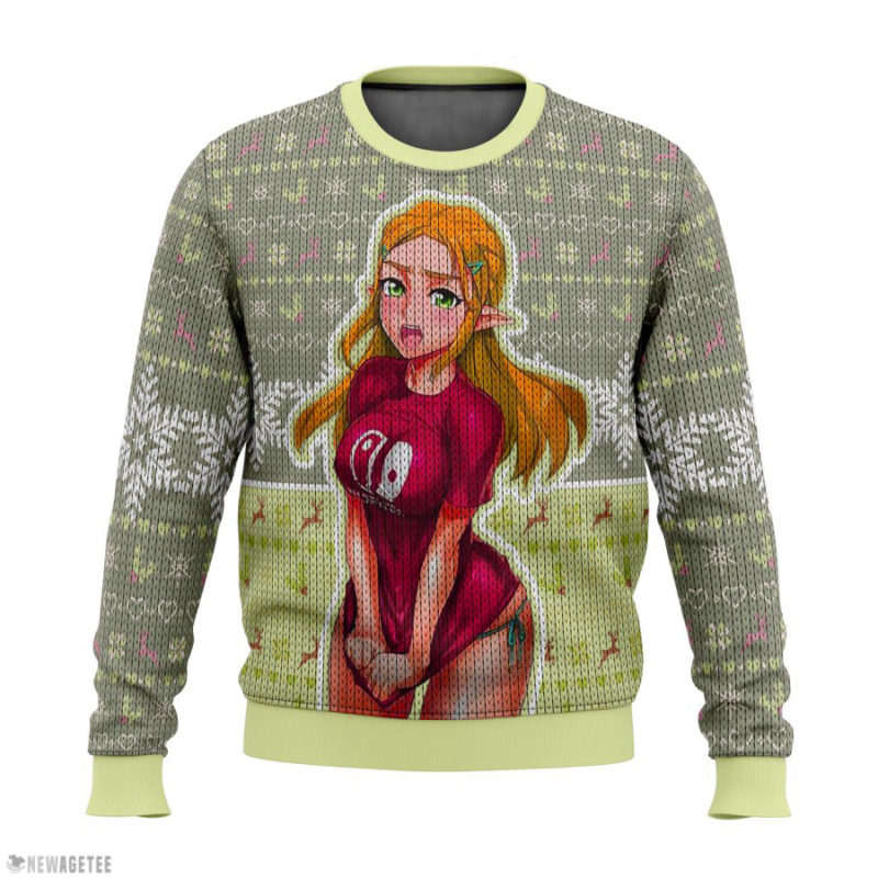 Ahegao The Legend of Zelda Princess Zelda Inazuma Ugly Christmas Sweater