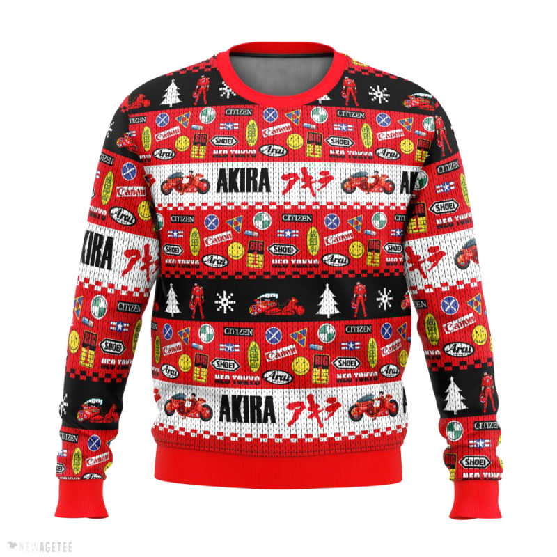 Akira Kaneda Bike Ugly Christmas Sweater